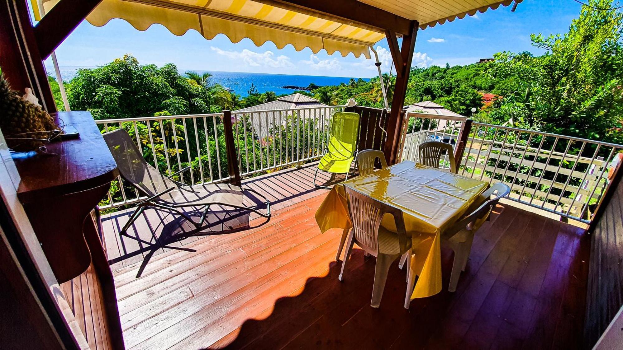 Bungalow Enchanteur A Bouillante Avec Vue Sur La Mer Villa Esterno foto